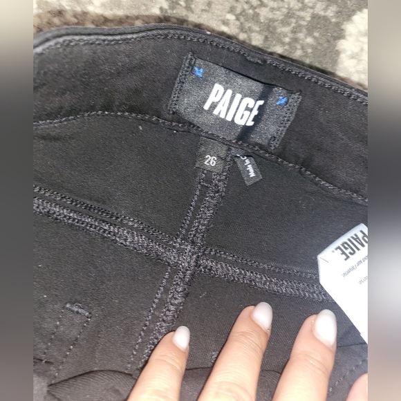 2. PAIGE HOXTON COATED HIGH WAIST ULTRA SKINNY JEANS SIZE 26 - Picture 9 of 13